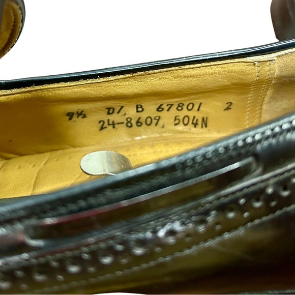 Johnston & Murphy Men’s Tassel Loafers Burgundy Black Leather Wingtip - Picture 4 of 8